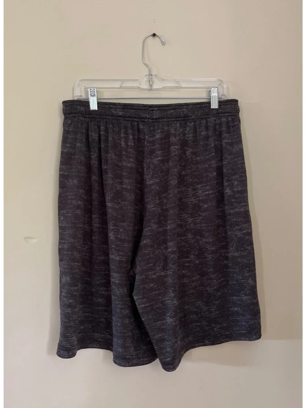 Adidas Mens XLarge Black And Gray Activewear Shorts Elastic Waist Slit Pockets